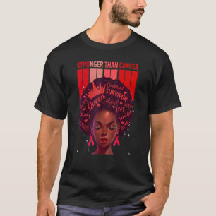 Black Women Queen Stronger Than Epidermolysis Bull T-Shirt