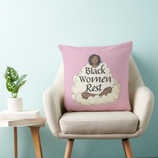 Black women rest. cushion