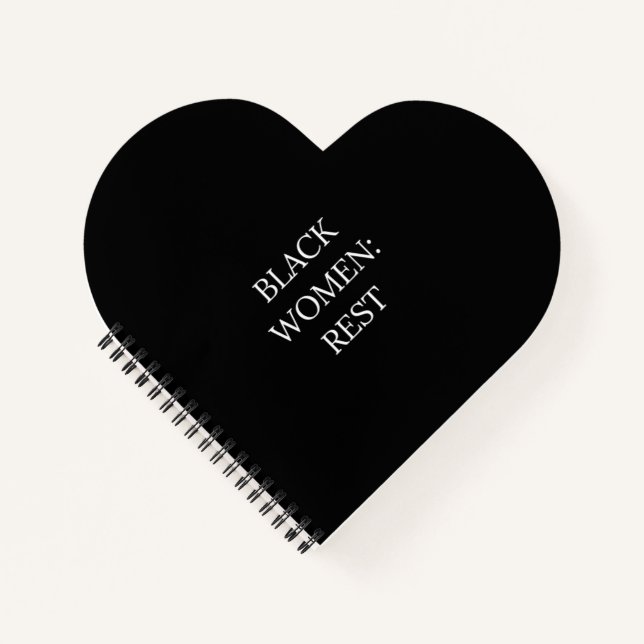Black Women Rest Notebook (Front)