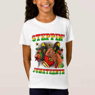 Black Women Shoes Stepping Into Juneteenth Like My T-Shirt