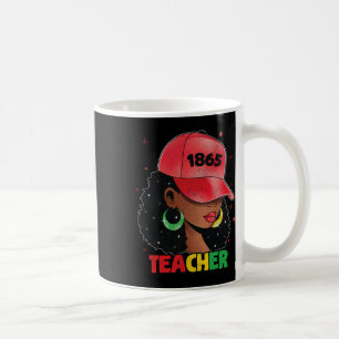 Black Women Teacher Afro Melanin Black History Mon Coffee Mug
