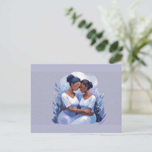 Black Women Thank You Postcard (Standing Front)