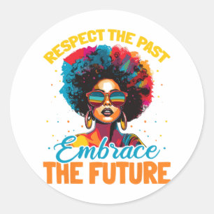 Black Women Unapologetically Amazing Black History Classic Round Sticker