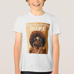 Black Women Unapologetically Juneteenth African Wo Tri-Blend Shirt