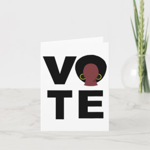 Black Women Vote Political Election Black Votes Pr Card