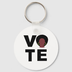 Black Women Vote Political Election Black Votes Pr Key Ring