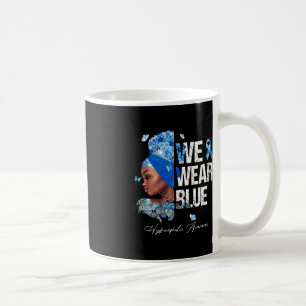 Black Women We Wear Blue Hydrocephalus Awareness Coffee Mug