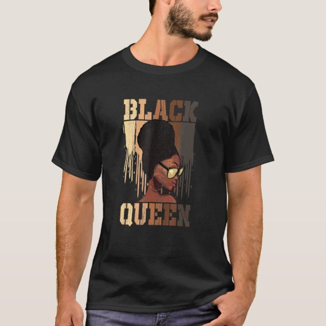 Black Womens African African American Natural Blac T-Shirt (Front)