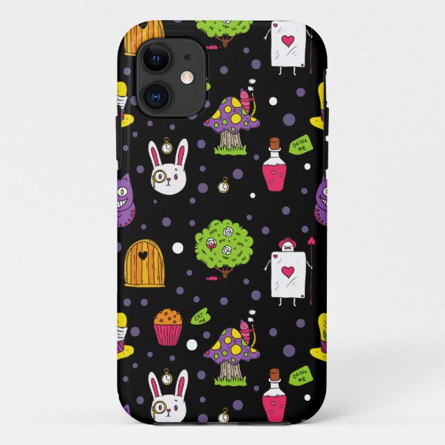 black Wonderland Case-Mate iPhone Case (Back)