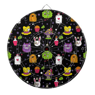 black Wonderland Dartboard