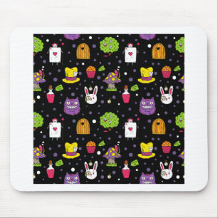 black Wonderland Mouse Mat