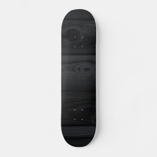 BLACK WOOD STRIPES BACKGROUNDS WALLPAPER TEMPLATE SKATEBOARD (Front)