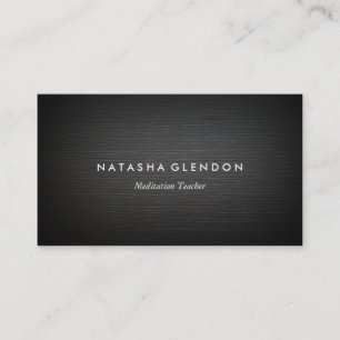 Black Wood Zen Business Card