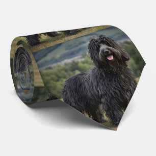 Black Woolly Bergamasco Sheepdog, Tie