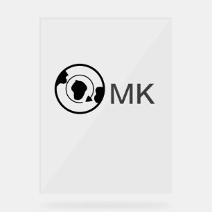 Black world globe add name monogram travel details acrylic sign