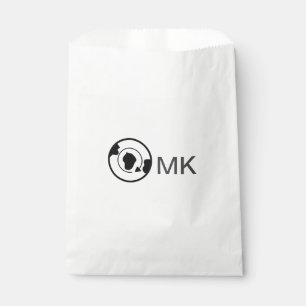 Black world globe add name monogram travel details favour bags