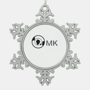 Black world globe add name monogram travel details snowflake pewter christmas ornament