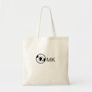 Black world globe add name monogram travel details tote bag