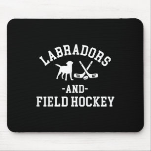Black Yellow Chocolate Lab Mom Dad And Field Hocke Mouse Mat