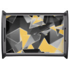 Black Yellow Grey Cubism Decor