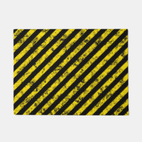 Black Yellow Grunge Caution Tape Stripes Pattern