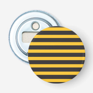 Black Yellow Horizontal Lines Geometric Bee Animal Bottle Opener