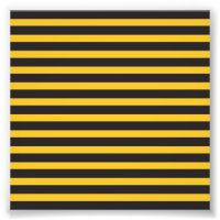 Black Yellow Horizontal Lines Geometric Bee Animal