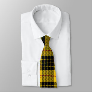 Black Yellow Plaid Tie