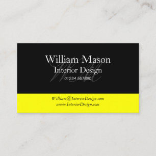 Black & Yellow Professional Business Card
