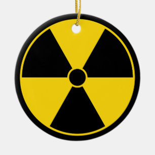 Black & Yellow Radiation Symbol Ornament