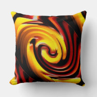 Black Yellow Red Swirls Photography Art