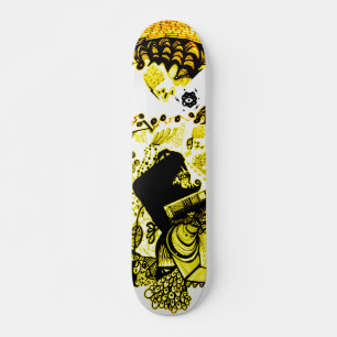 Black Yellow Skateboard