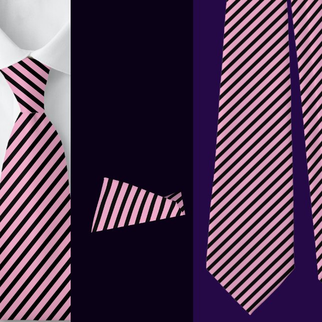 Black Yellow Stripes Abstract Pattern     Tie (Creator Uploaded)