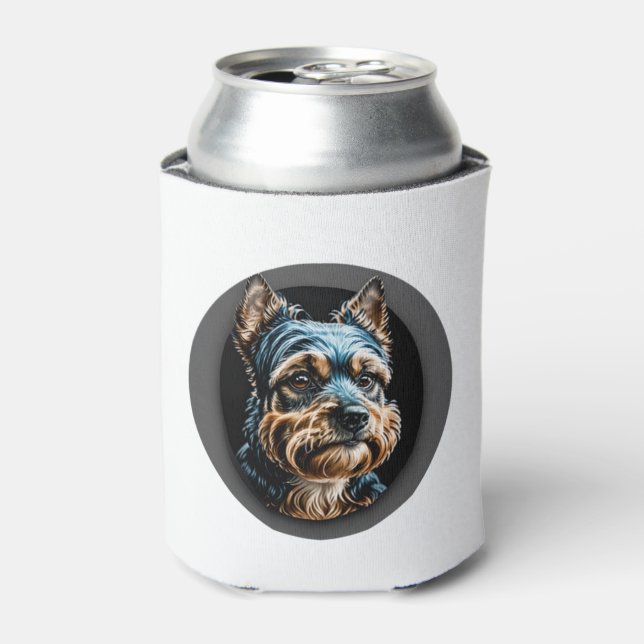 black yorkshire terrier can cooler (Can Front)