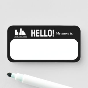 Black Your Logo Hello! My Name Is Tag