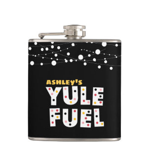 Black YULE FUEL Flask