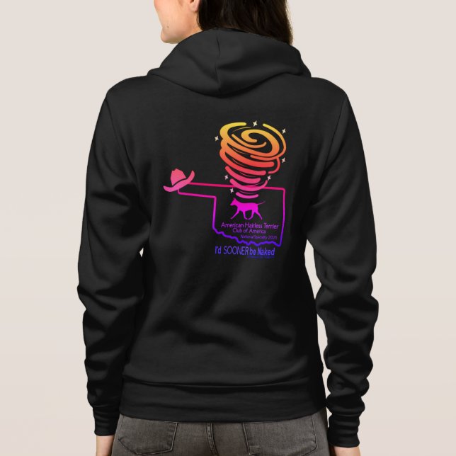 Black Zipper Hoodie (Back)