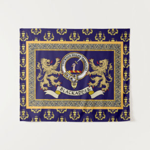 Blackadder Clan Badge Personalised Blue Tapestry