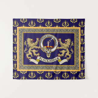 Blackadder Clan Badge Personalised Blue Tapestry