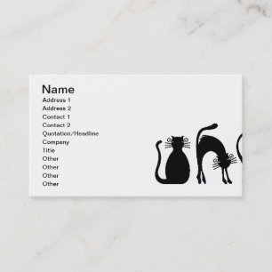 blackandwhite225 TWO BLACK CATS Business Card