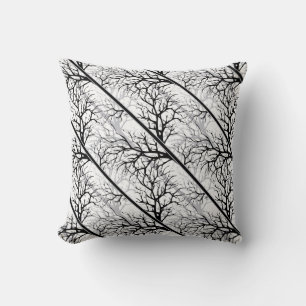 #Blackandwhite #abstract Cushion