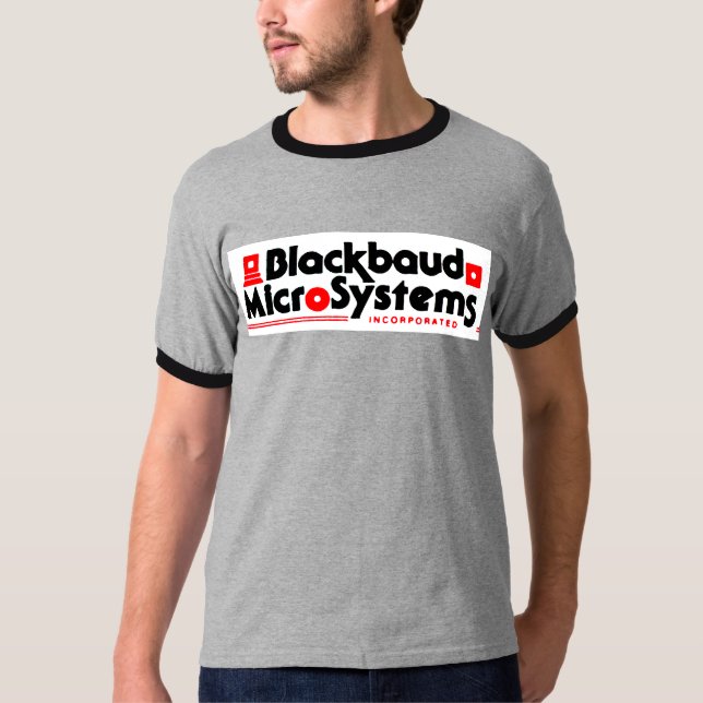 Blackbaud MicroSystems clean ringer (grey) T-Shirt (Front)