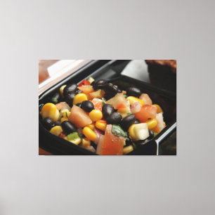 Blackbean and Corn Salad Canvas Print