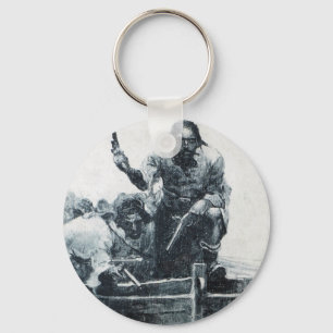 Blackbeard Approaching Key Ring