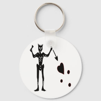 Blackbeard Black Key Ring
