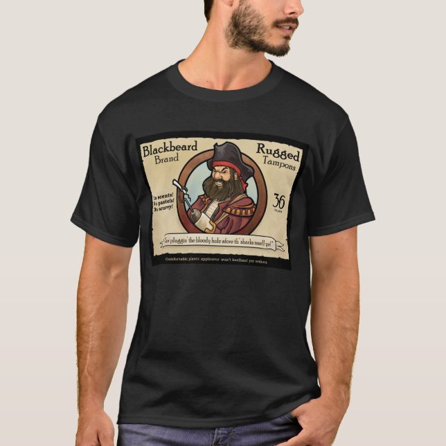 Blackbeard Brand Rugged Tampons T-Shirt (Front)