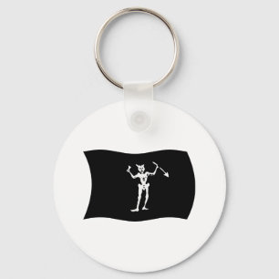 Blackbeard Flag Keychain