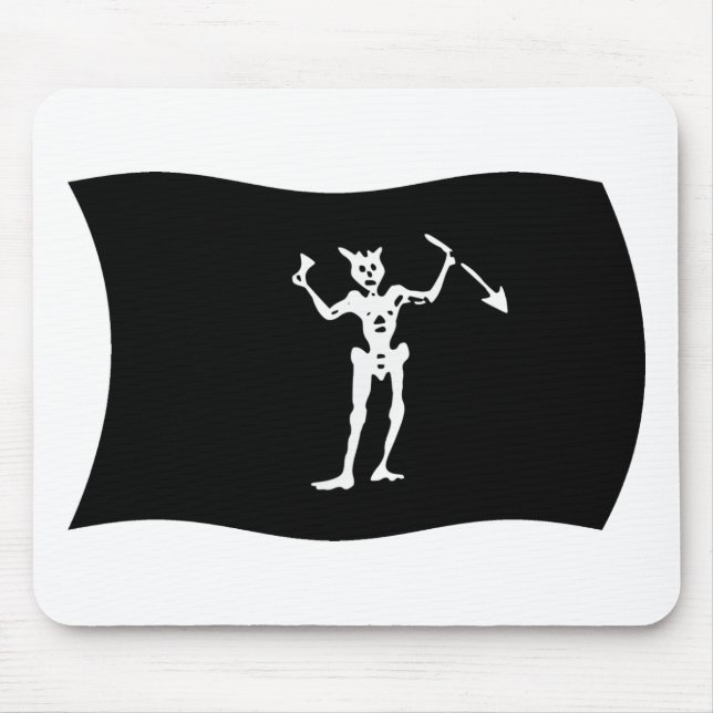 Blackbeard Flag Mousepad (Front)