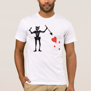 Blackbeard Flag Reverse T-Shirt