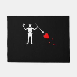Blackbeard Pirate Flag Doormat